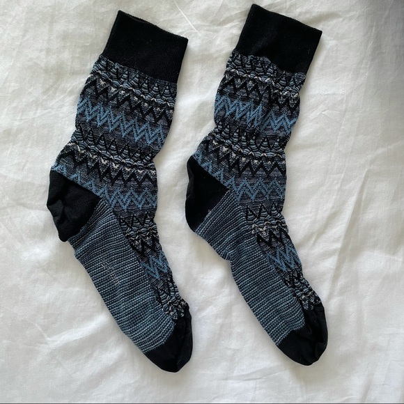 Missoni for Target Men’s Zig Zag Blue Socks - Picture 1 of 5